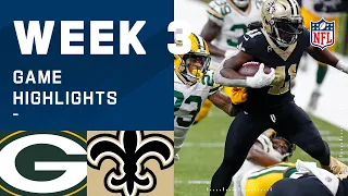 Packers vs. Saints Week 3 Highlights | NFL 2020