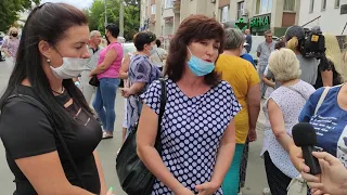 14.08.20 Мариуполь, Сартана, митинг против решения ЦВК о запрете голосования в некоторых ОТГ