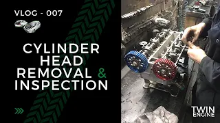 Twin Engine Corsa Cylinder Head Inspection - Vlog007