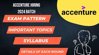 Accenture Exam Pattern | Important Topics & Syllabus | Accenture started Hiring 2024 Batch Students