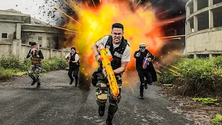 Superheroes Nerf: Couple  X-Shot Nerf Guns Fight Against Criminal Group +More Stories