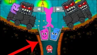 Happy Glass Ball in Red Ball 4 with Cave Boss Fights All Levels ( 61 - 75 ) Full Walkthrough