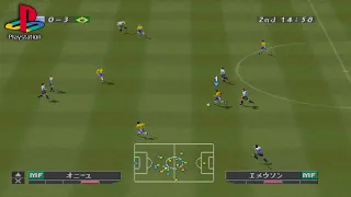 World Soccer Jikkyou Winning Eleven 4 (PS1 Gameplay)