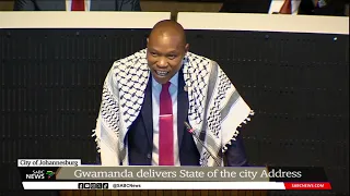 Johannesburg Mayor Kabelo Gwamanda delivers his second State of the City Address