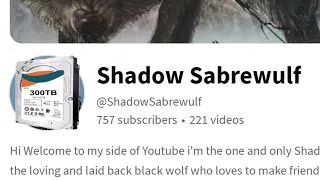 Let's talk about @ShadowSabrewulf