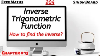 Class 11 Maths | Lecture 204 | Chapter 13 | Introduction to Inverse Sine Function