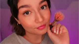 ASMR Doing Our Makeup: Soothing & Relaxing Sounds (Tapping, Personal Attention, Whispering, etc.)