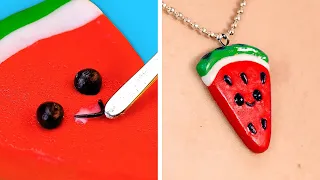 Cute Mini Crafts And Jewelry Out Of Polymer Clay || Cheap But Colorful DIY Accessories