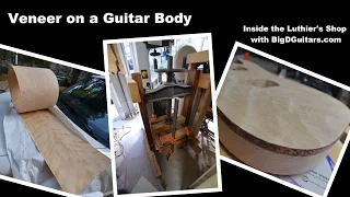 Veneering a Custom Tele Body - Luthier Veneer Guitar Top