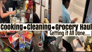 Getting it all done/cleaning motivation/ grocery haul/cook with me/ clean with me 🧼