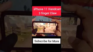 Bgmi Handcam 3 finger claw in iPhone 11, #shorts #shortsvideo #shortsfeed #iphone11