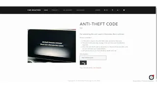 Mercedes Comand Anti theft UNLOCK - DTS Monaco