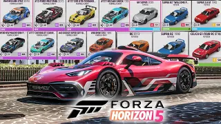 FORZA HORIZON 5 | LISTA COMPLETA DE TODOS OS CARROS OFICIAL!!! ''FH5 CAR LIST''