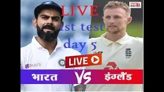 ind vs eng live 5th day finalIndia vs England, 1st Test - Live Cricket Score, Commentary