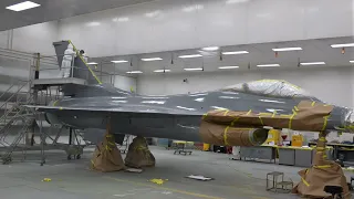 F-16 "Passionate Patsy" P-47 paint scheme time lapse