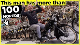 We found a secret collection of over 100 mopeds!?