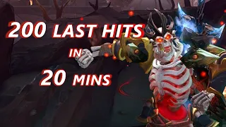Farming Patterns for Wraith King - 200 CS in 20mins