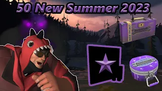 TF2 Unboxing: 50 Summer 2023 Cases! Cracked Luck! Absolute Insanity!