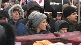 Собчак, Навальный, Яшин, Явлинский вышли на «Марш Немцова» в Москве