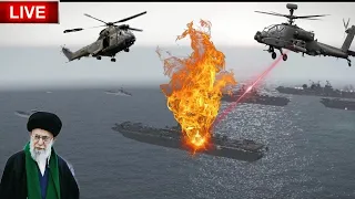 13 MINUTES AGO, Iranian and HOUTHI Ka-52 helicopters destroyed a US aircraft carrier carrying 100