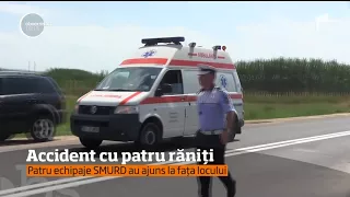 Accident cu patru răniți pe Drumul Naţional 13