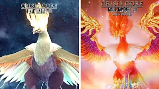 Crisis Core Final Fantasy VII: Reunion -  All Summons Comparison - Original vs Remastered [4k]