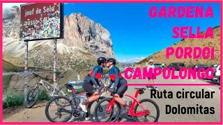 Ruta Circular Dolomitas en Bici, Gardena, Sella, Pordoi y Campolongo