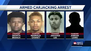 Arrests made in carjacking caught on camera