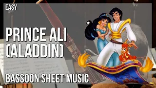 Bassoon Sheet Music: How to play Prince Ali (Aladdin) by Robin Williams
