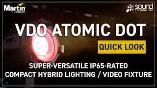 Martin VDO Atomic Dot | Super-versatile IP65-rated compact hybrid lighting & video fixture