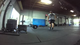 Burpee Thruster EMOM