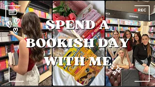 SPEND A BOOKISH DAY WITH ME 🎀 🧚‍♀️ 🧸  book store, TBR cards, book haul & book club ☁️