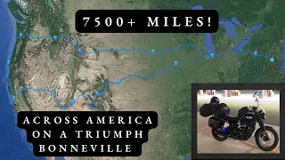 Cross Country American Motorcycle Trip: Day 0 on the Triumph Bonneville T100