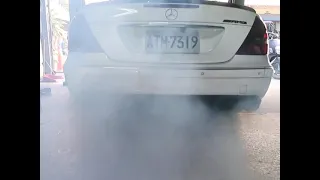 噴射小子排氣管消音器2024-02-19 M-Benz 2008 W211 E55 蘆洲周先生 雙邊閥門壞損切拆作封蓋焊裝