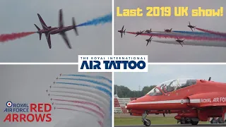 Red Arrows last UK demo of the 2019 season! .. RIAT 2019 (4K)