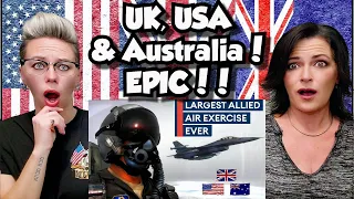 American Couple Reacts: Ready For China: RAF Joins US & Australia: Largest Allied Air Exercise EVER!