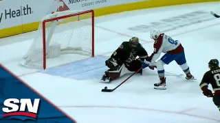 Nazem Kadri Tucks In Beautiful Goal On Karel Vejmelka After Turnover By The Coyotes