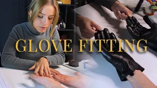 ASMR Hand Measuring and Leather Glove Fitting [ Real Person ]