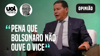 Mourão vem falando mais do que Bolsonaro gostaria | Josias de Souza