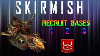 War Commander Skirmish Event Recruit Bases 1-2-3 Free Repair .