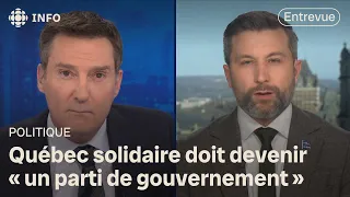 Gabriel Nadeau-Dubois réclame une refonte majeure de QS