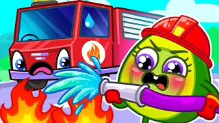 Fire Truck Song 👨‍🚒🚒 I Want To Be A Firefighter🔥II VocaVoca🥑 Kids Songs & Nursery Rhymes