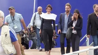 Mathieu Amalric and Jeanne Balibar at the 70th Cannes Film Festival