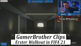 THROWBACK: Der ERSTE WALKOUT in FIFA 21😂🤣 | GamerBrother Clips