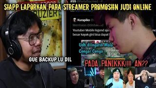 WADUH MAKIN PANAS🔥PARA STREAMER SAWER JUDI ONLINE  SIAP DIPOLISIKAN - BEGINI REAKSI MEREKA!!