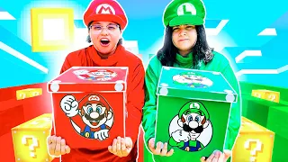 DESAFIO DE LUCKY BLOCK de MARIO VS LUIGI en la VIDA REAL !! 😱 | Carrera de Patho vs Andy | Pathofail