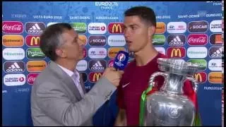 UEFA EURO 2016: Cristiano CR7 Ronaldo afterMatch interview POR-FRA 10.07.2016 [engl]