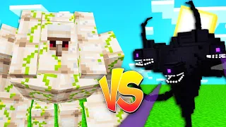 Super huge iron golem vs Witherstorm in Minecraft