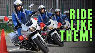 How Japanese MOTORCYCLE POLICE Get Such a Perfect Balance on a Motorcycle