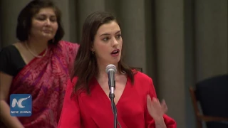 Anne Hathaway delivers Women's Day address at United Nations [Full Speech HD 1080p]